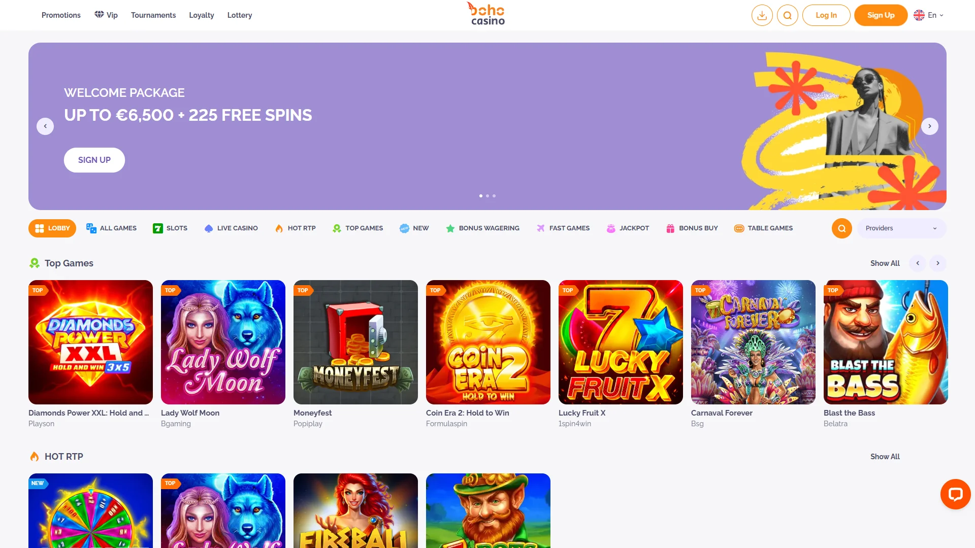 Boho Casino Danmark platform